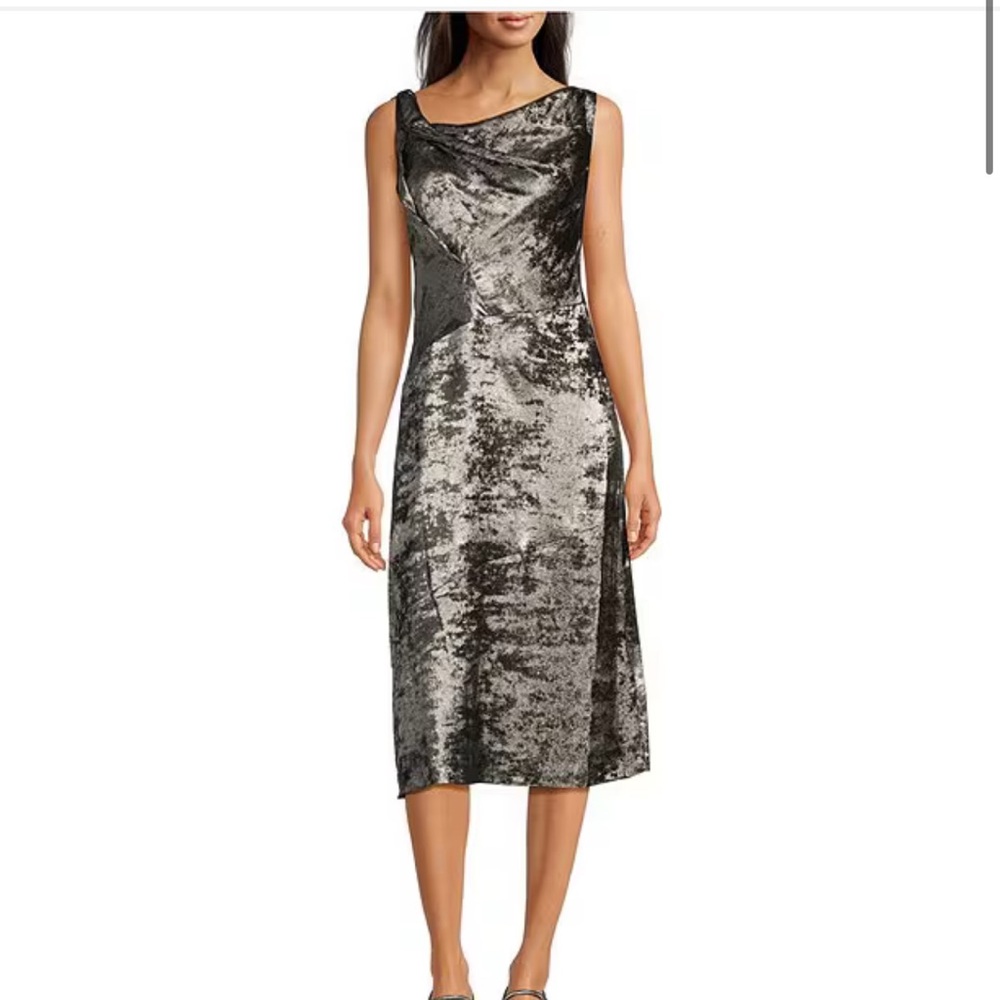 DKNY Jacquard Sleeveless Dress